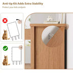Cassettiera a 5 cassetti da fattoria per camera da letto, cassettiera alta 45,2 pollici, cassetto verticale con contenitore autoportante, cassettone in legno per camera da letto