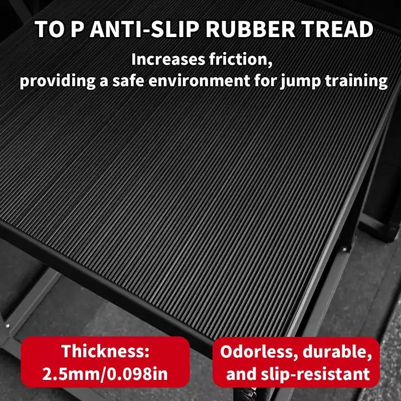 12/18/24/30 Inch Plyometric Jump Box Set, Steel Plyo Box with Anti-Slip Surface, Step Up Box for Workout