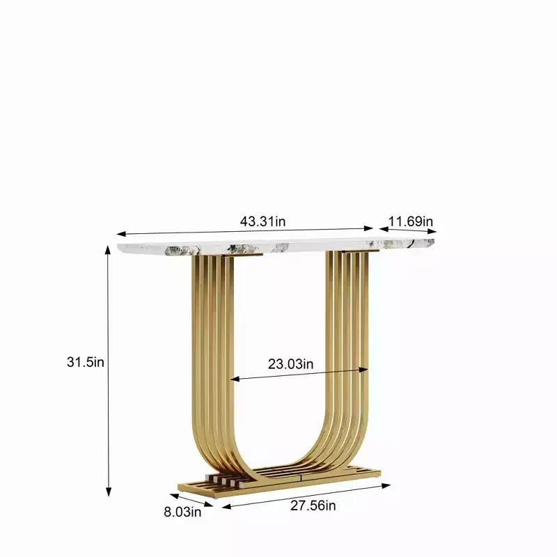 Modern Wood 43.3 Narrow Type Console Table