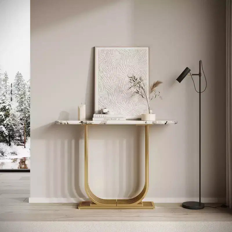 Modern Wood 43.3 Narrow Type Console Table