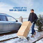 Carrello portaspese pieghevole in alluminio con ruote e borsa rimovibile