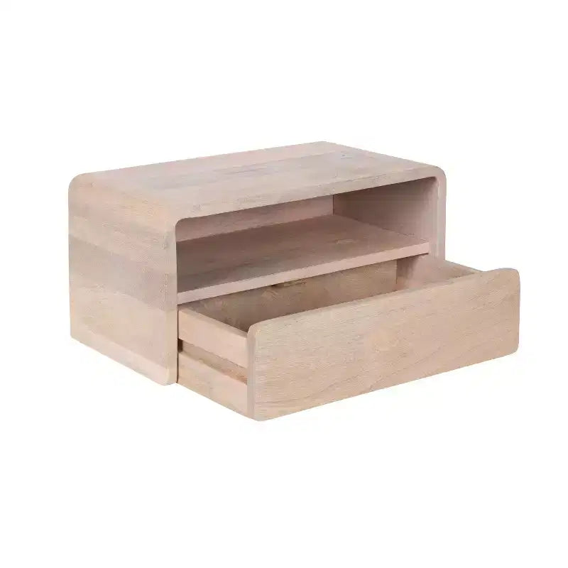 Floating Side Table, 18x10x9, White