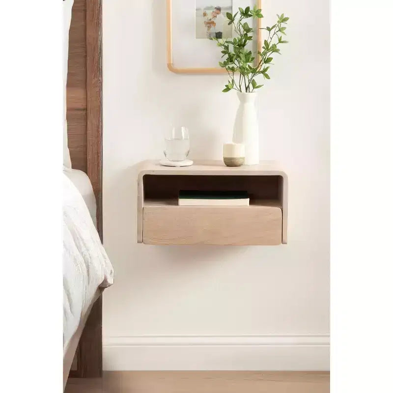 Floating Side Table, 18x10x9, White