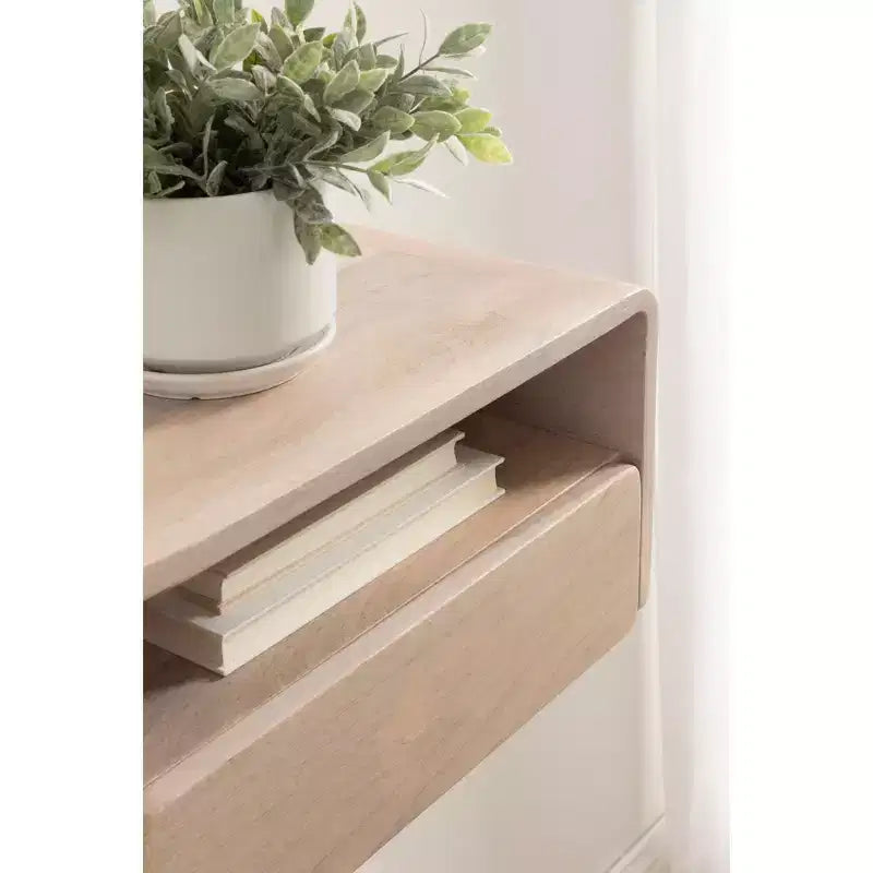 Floating Side Table, 18x10x9, White