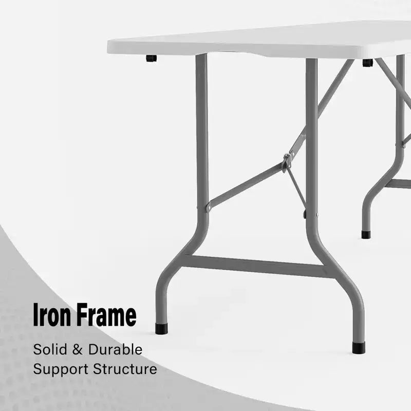 6 FT. Patio Plastic Portable Folding Table