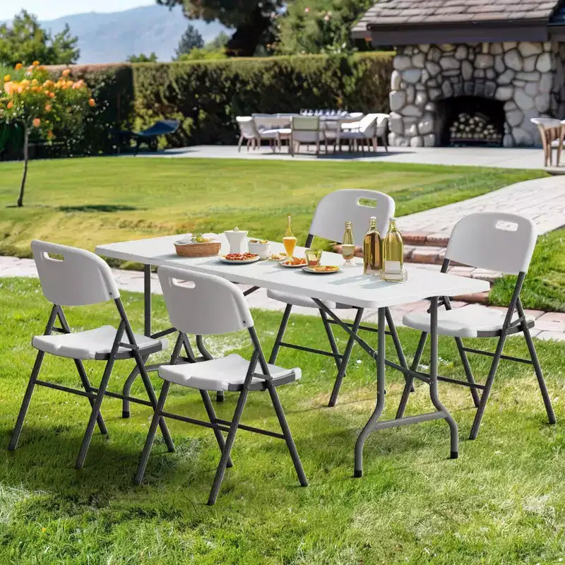 6 FT. Patio Plastic Portable Folding Table