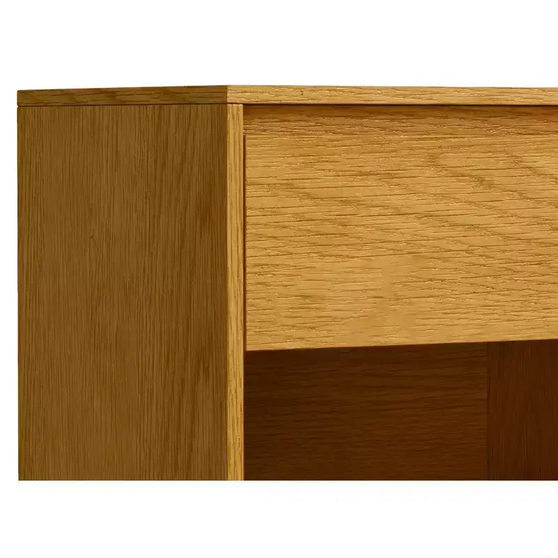 20 inch Wide Industrial Nightstand in Oak
