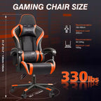 Sedia da ufficio direzionale in pelle, sedia ergonomica da ufficio con schienale alto e supporto lombare con braccioli imbottiti