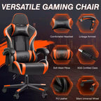 Sedia da ufficio direzionale in pelle, sedia ergonomica da ufficio con schienale alto e supporto lombare con braccioli imbottiti