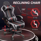 Sedia da ufficio direzionale in pelle, sedia ergonomica da ufficio con schienale alto e supporto lombare con braccioli imbottiti