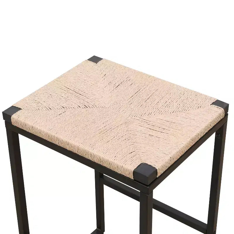 Modern 2 Piece Metal Bar Stools