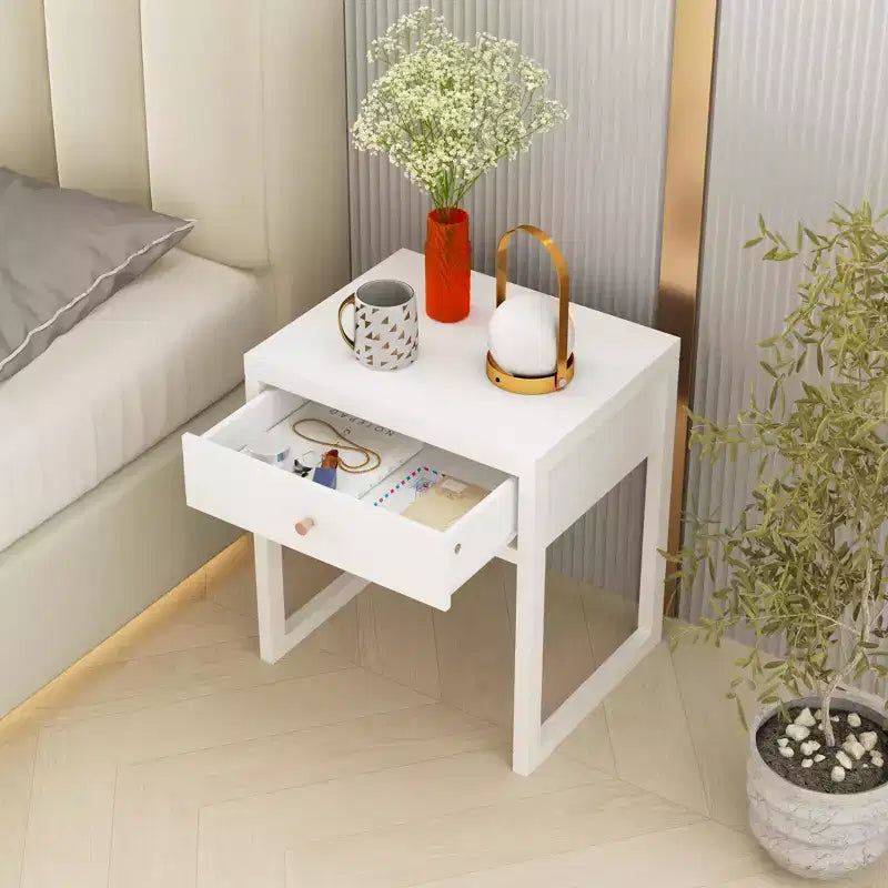 Nightstand Drawer Storage Round/Cylinder