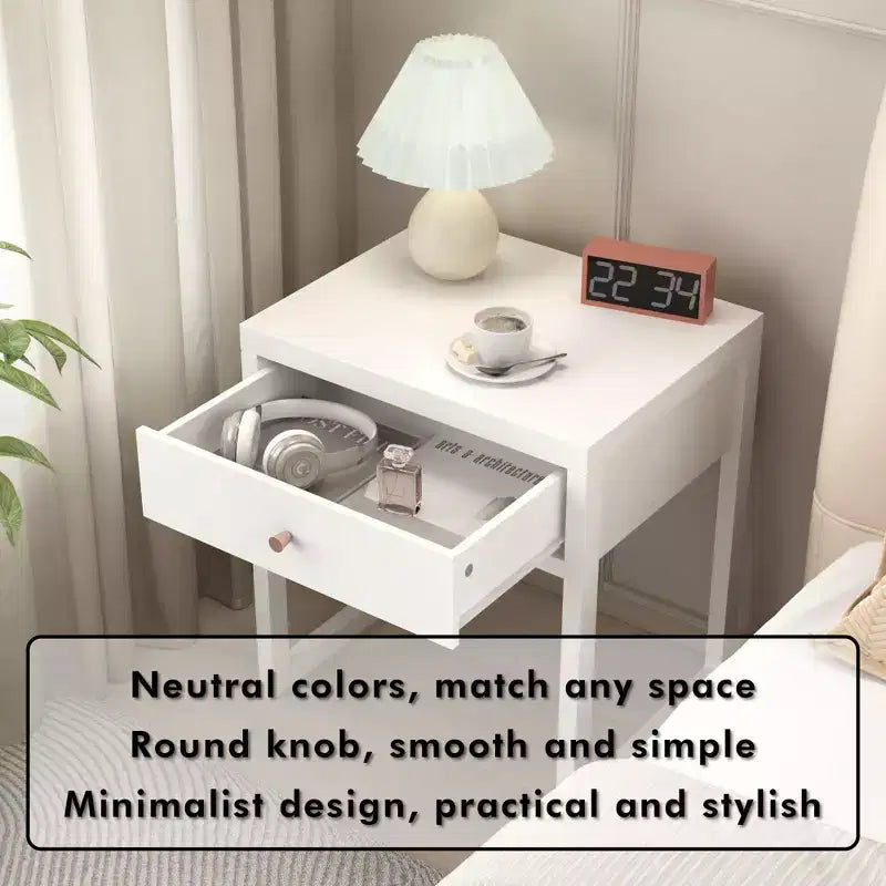 Nightstand Drawer Storage Round/Cylinder