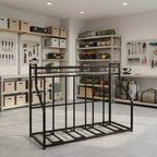 Portabiciclette da garage, Portabici, Supporto per 4 biciclette, Portabiciclette per interni, Stazione di stoccaggio attrezzatura sportiva