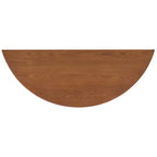 Consolle a mezzaluna con ripiano aperto, gambe cabriole, stile classico francese, bianco sporco