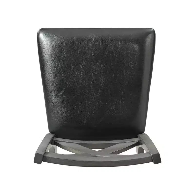 Counter Height Side Chair Set of 2, Upholstered Mid Back, Armless, Fixed Height 24.5 Inch