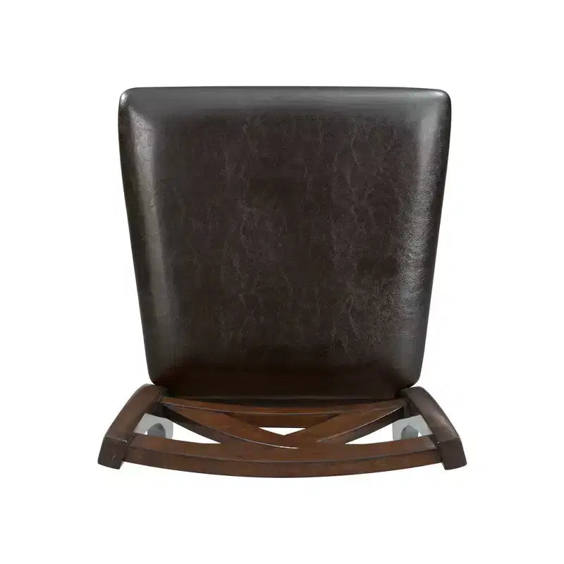 Counter Height Side Chair Set of 2, Upholstered Mid Back, Armless, Fixed Height 24.5 Inch