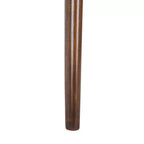 Tavolo da Pranzo Rotondo Pieghevole con Ante a Goccia, Posti a Sedere 2-4, Impiallacciato in Legno, Finitura Noce, 89 cm